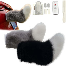 (2pcs a, -) Remote Control Electric Cat Tail, Rechargeable Car Trunk Decor #e