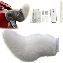 (#B, -) Remote Control Electric Cat Tail, Rechargeable Car Trunk Decor #e