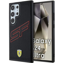 Funda para Samsung Galaxy S24 Ultra Ferrari Big SF perforada negra
