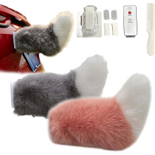 (2pcs B, -) Remote Control Electric Cat Tail, Rechargeable Car Trunk Decor #e