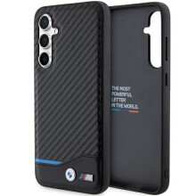 Schutzhülle für Samsung Galaxy S23 FE BMW Leder Carbon Schwarz