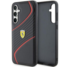 Funda para Samsung Galaxy S23 con logo Ferrari Twist Metal Negro