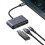 USAMS 5-in-1 USB-Hub-Adapter USB 2.0/3.0/USB-C Grau 1