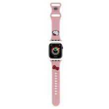 Apple Watch szíj 42 mm Hello Kitty rózsaszín szilikon cicafej