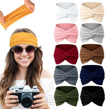 (Color B, 1 Count (Pack of 1)) 2026 Yogahaarband, Breit, Boho, Cross, Color C, 1 Stück, Non-Slip, Weich, Druck, Workout, Laufen, Damen, Accessoire