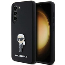 Funda de silicona negra Karl Lagerfeld Ikonik para Samsung Galaxy S23