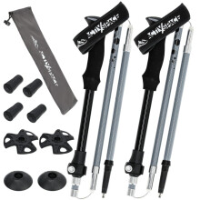 Bastones de trekking grises ajustables - Plegables K06
