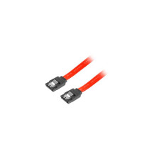 Lanberg DATA II (3Gb/s) SATA Cable F/F 0,5m Metal Snaps Red