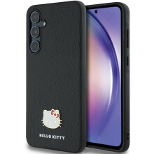 iPhone A55 Hello Kitty keménytok fém logóval, fekete