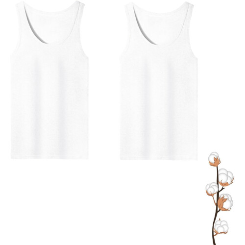 (Aa, X-Large) Débardeur coton, 3 pièces, homme