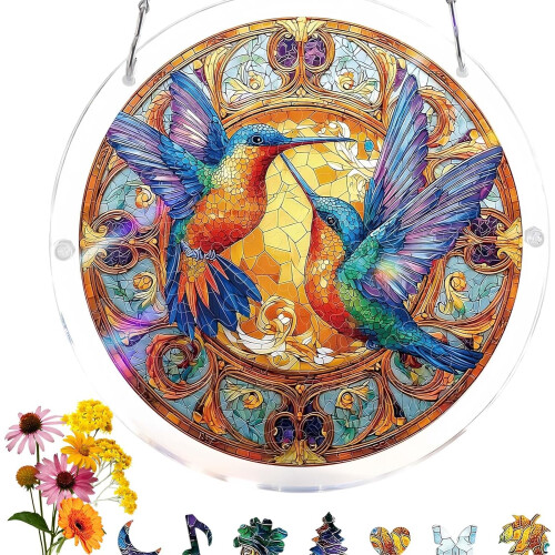 (#B, -) Puzzle suncatcher colibri, A