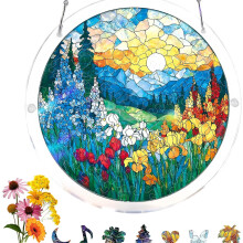 (H, -) Suncatcher puzzle acrílico 2026, A