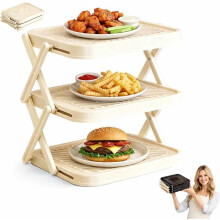 (White, -) Multi-laags Opbergrek - Zwart, 3-Tier, Vouwbaar