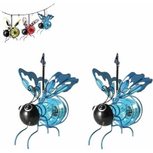(Blue, -) Solar Hanging Bee Lights, Waterproof LED Garden Lantern Gold
