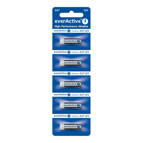everActive 27A 12V alkaliske batterier - 5 stk.