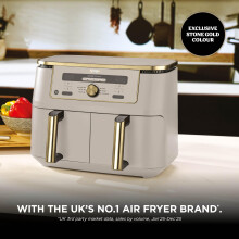 Ninja MAX Dual Zone Digital Air Fryer 2 Drawers 95L 6in1 Uses No Oil Air Fr