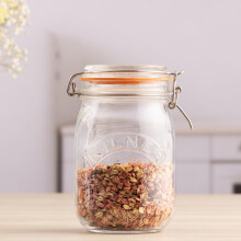 Kilner Clip Top Jar 1 Litre 1000ml Airtight Glass Storage Jar for Preservin