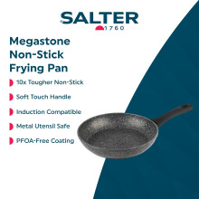 Salter BW05746 Megastone 24 cm Frying Pan – 10 x Tougher NonStick Small Coo