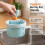(Blue 2pcs, -) 2026 Rabbit Ear Sink Drain Strainer, Press Automatic Dumping 2