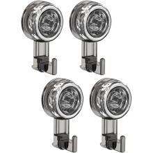 (Gray, 4 Pieces) 2026 Suction Cup Hooks, Waterproof Gray 4pcs Heavy Duty