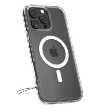 Spigen iPhone 16 Pro Ultra Hybrid MagSafe Hülle - Transparent/Weiß
