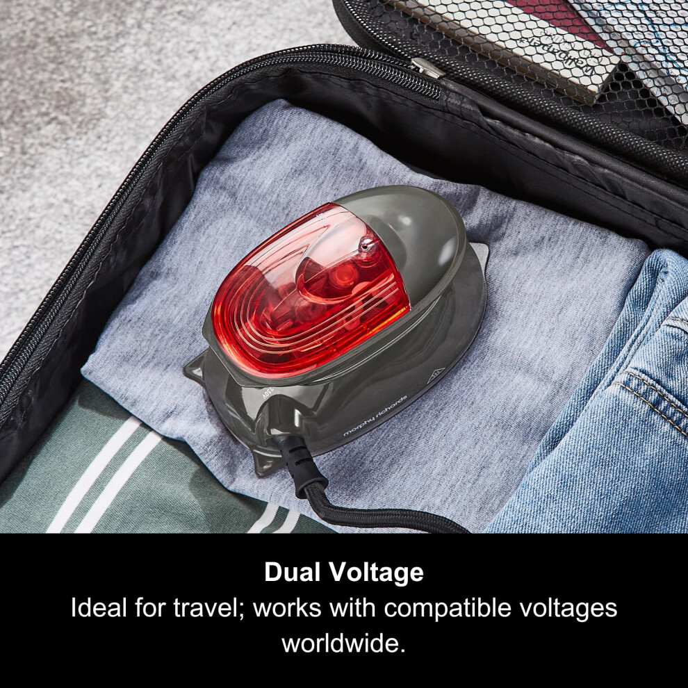 Morphy Richards Compact Travel Iron Non Stick Soleplate 5 To 10G Steam Rate