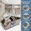 (Light gray, C) Stackable Baseball Cap Storage Box, Dust Proof Hat Organizer 4