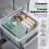 (Double Layer, Yellow, 1pcs, -) Press-Release Silicone Ice Cube Tray with Lid, Double Layer 4