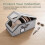 (Dark gray, C) Stackable Baseball Cap Storage Box, Dust Proof Hat Organizer 7