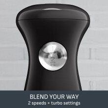 Tefal Black Collection Hand Blender 2 Speeds Pulse 2 stainless Steel Blades