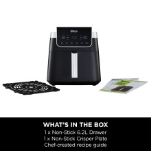 Ninja Air Fryer MAX PRO 62L Uses No Oil Large Square Single Drawer Roast Ba