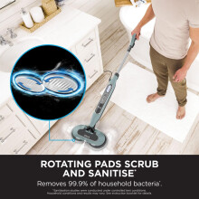 Shark Automatic Steam Mop with Steam Blaster 6 Dirt Gripping Pads 3 Steam
