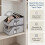 (Light gray, B) Stackable Baseball Cap Storage Box, Dust Proof Hat Organizer 5