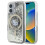 Hello Kitty iPhone 16 Hello Kitty Liquid Glitter MagSafe-cover Sort/Guld 1