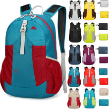 (Lake Blue, -) 25L Foldable Waterproof Backpack, Lightweight Travel Daypack