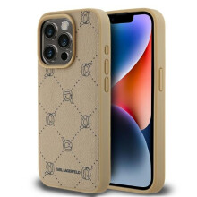 Ovitek Karl Lagerfeld MagSafe bež za iPhone 15 Pro