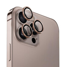 iPhone 16 Pro UNIQ alumínium bézs lencseüveg
