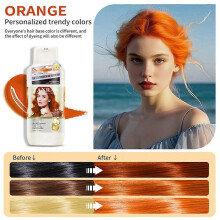 (Grayish Brown) Two-Tube Hair Dye, Ammonia Free Up To 92% Naturally Derived Ingredients