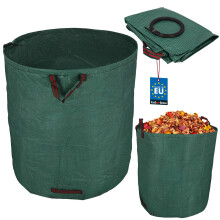 Großer runder faltbarer Gartenkorb für Laub und Gras, 635 l