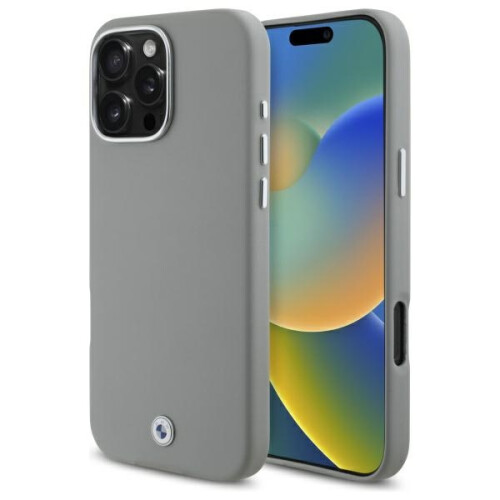 BMW iPhone 16 Pro Max BMW Hardcase Metal MagSafe Case Grigio