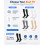 (Open Toe-2pcse, One Size) Chaussettes compression, sport 3