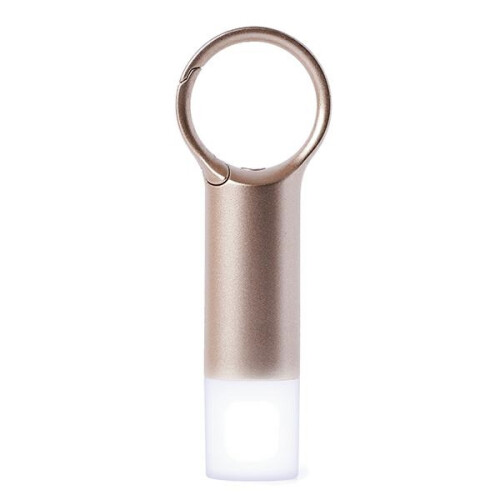 Lexon Nomaday Flash LED-Schlüsselanhänger Gold