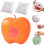 (Orange+200Pcs, -) Βούρτσα περιποίησης γάτας, 3 τεμάχια 1