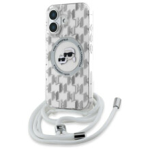 Prozoren ovitek Karl Lagerfeld MagSafe za iPhone 16