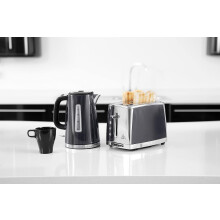 Russell Hobbs Luna Grey Stainless Steel 17L Cordless Electric Kettle Quiet