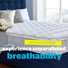 Silentnight Airmax 5cm Mattress Topper Double Bed Extra Thick Deep Comfort