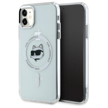Ovitek Karl Lagerfeld MagSafe za iPhone 11, bel