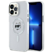 Ovitek Karl Lagerfeld MagSafe za iPhone 14 Pro Max, bel