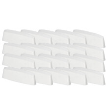 Drænkappe til PVC-vinduer, hvid dæksel, 45 mm, sæt med 20 stk.