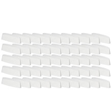 Drænkappe til PVC-vinduer, hvid dæksel, 45 mm, sæt med 50 stk.